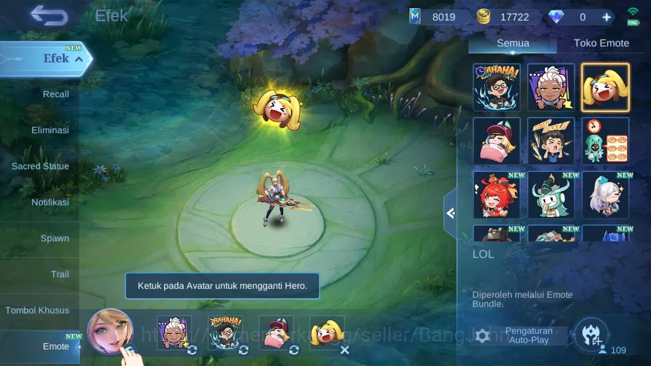 Mobile Legends: Bang Bang Accounts GLOBAL Hero 109 Skin 213 Luckybox Haya | KOF Karin image 11