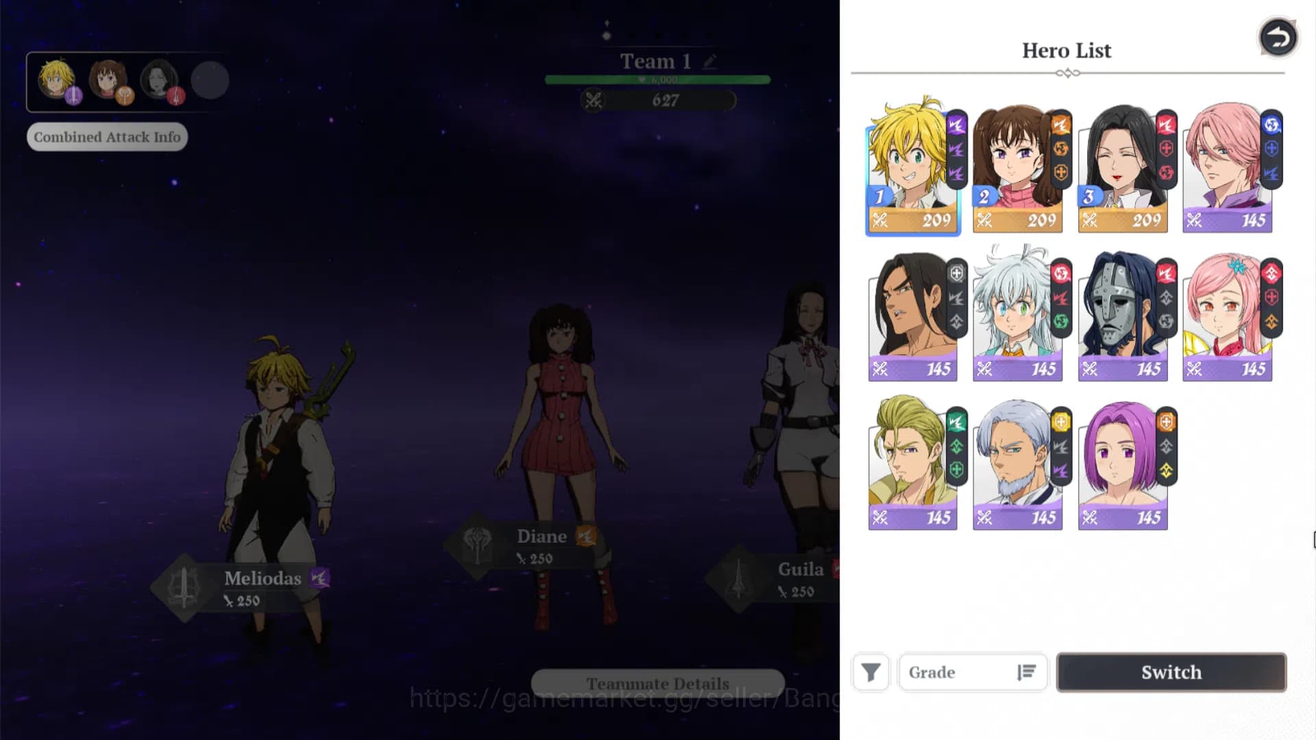 The Seven Deadly Sins: Origin Accounts EUROPE|Fresh Starter Lvl 2|3 SSR| Meliodas, Diane, image 10