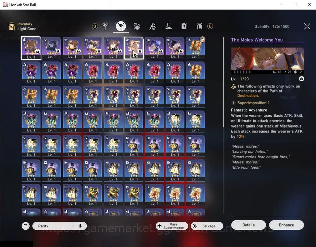 Honkai Star Rail Accounts Asia|TL 4|Fresh Starter|2 Golden Comp|8 Limited|SW image 6