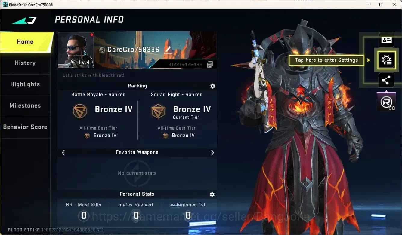 Blood Strike Accounts ASIA | 4 BLEACH chests | Legendary AUG, M4A1 | Epi image 1