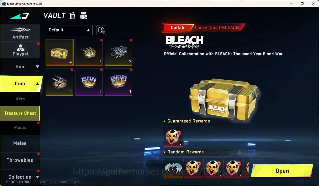 Blood Strike Accounts ASIA | 4 BLEACH chests | Legendary AUG, M4A1 | Epi image 5