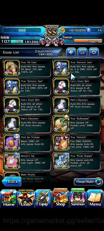 Grand Summoners Accounts Global|Rank 107|20 Ascend+8 TW|[Roy,Inumuta,S Miyu image 16