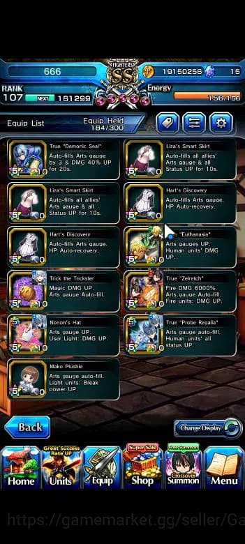 Grand Summoners Accounts Global|Rank 107|20 Ascend+8 TW|[Roy,Inumuta,S Miyu image 17