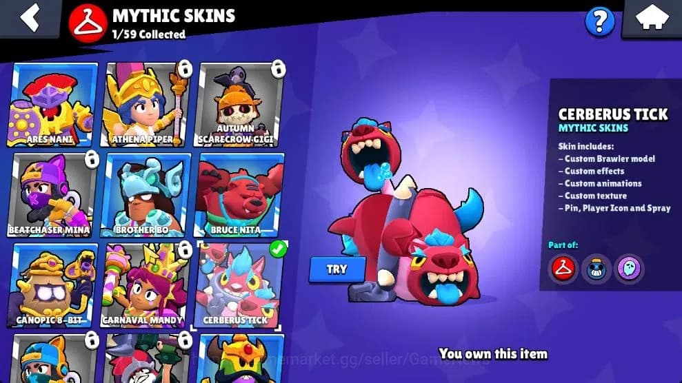 Brawl Stars Accounts 3711 Trophy|37 Brawlers 3 Max Lvl [Mico,Chester,Bu image 10