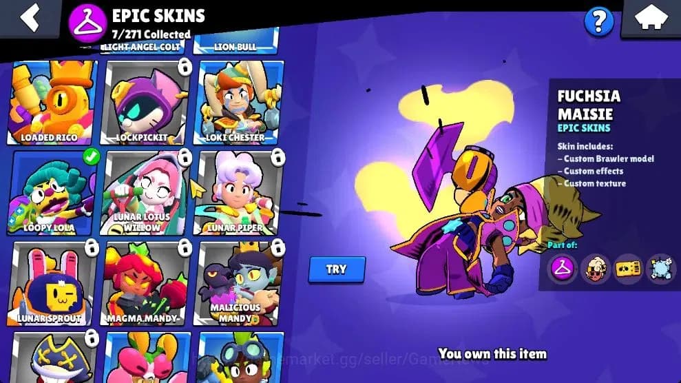 Brawl Stars Accounts 3711 Trophy|37 Brawlers 3 Max Lvl [Mico,Chester,Bu image 11