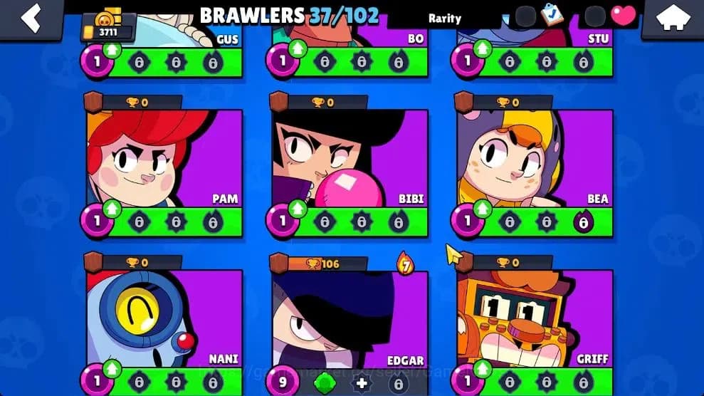 Brawl Stars Accounts 3711 Trophy|37 Brawlers 3 Max Lvl [Mico,Chester,Bu image 8