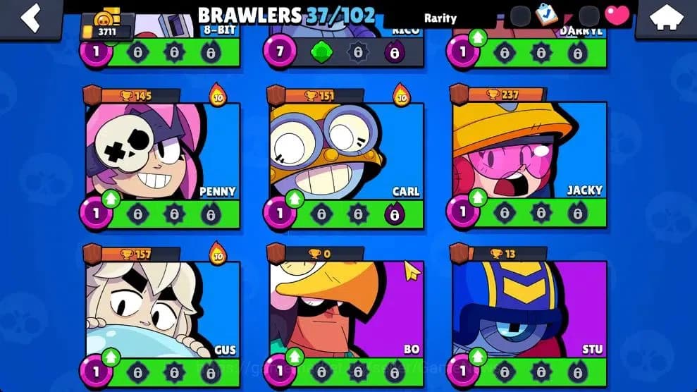 Brawl Stars Accounts 3711 Trophy|37 Brawlers 3 Max Lvl [Mico,Chester,Bu image 9