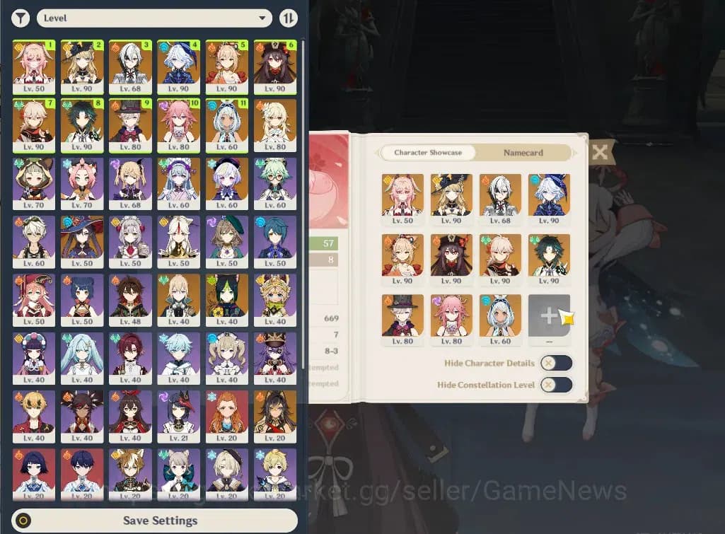 Genshin Impact Accounts ASIA|AR 52|11 Limited+5(*5Wep)|Arlecchino,HuTao+Si image 2