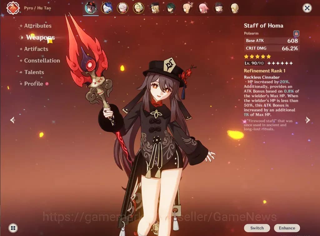 Genshin Impact Accounts ASIA|AR 52|11 Limited+5(*5Wep)|Arlecchino,HuTao+Si image 3