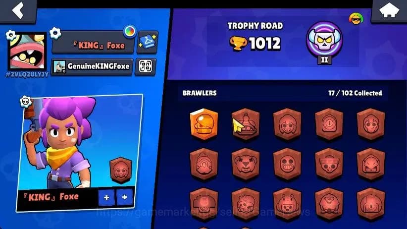 Brawl Stars Accounts 1012 Trophy|17 Brawlers 3 Max Lvl [Glowy,Edgar,She image 7