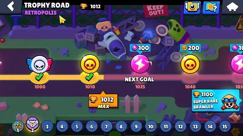Brawl Stars Accounts 1012 Trophy|17 Brawlers 3 Max Lvl [Glowy,Edgar,She image 8