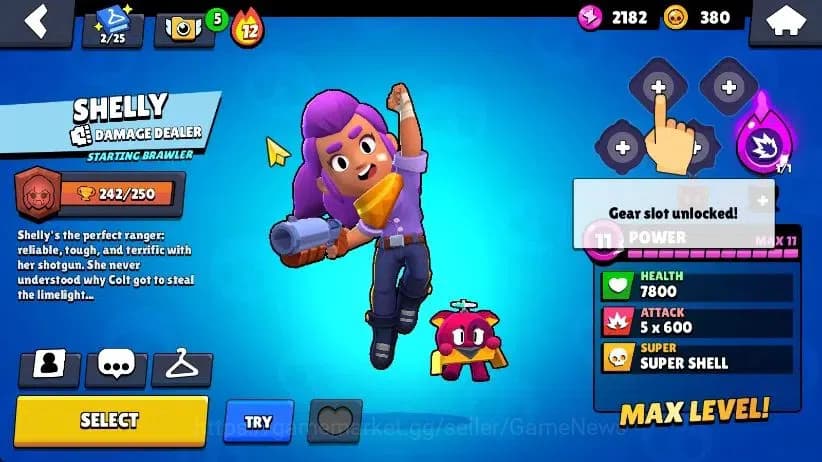 Brawl Stars Accounts 1012 Trophy|17 Brawlers 3 Max Lvl [Glowy,Edgar,She image 9