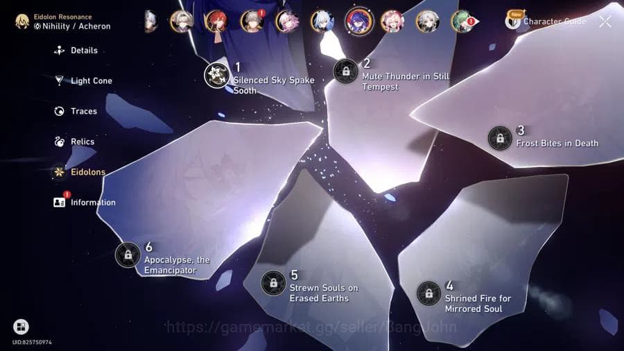 Honkai Star Rail Accounts ASIA | TL 70 | 21 LIMIT | CASTORICE PRIME TEAM + S image 14