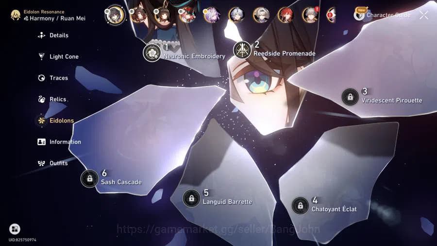 Honkai Star Rail Accounts ASIA | TL 70 | 21 LIMIT | CASTORICE PRIME TEAM + S image 16