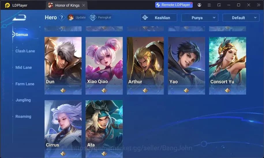 Honor of Kings Accounts Global | 47H/44S | 2 LGD Li Xin, Lady Sun | 2 Lord image 1