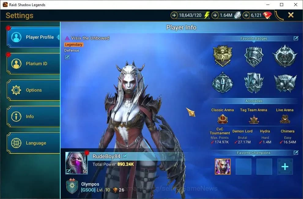 Raid: Shadow Legends Accounts Lv50 890K Power|1 Mythic(Galleus)|29 Legend(Ninja, image 2