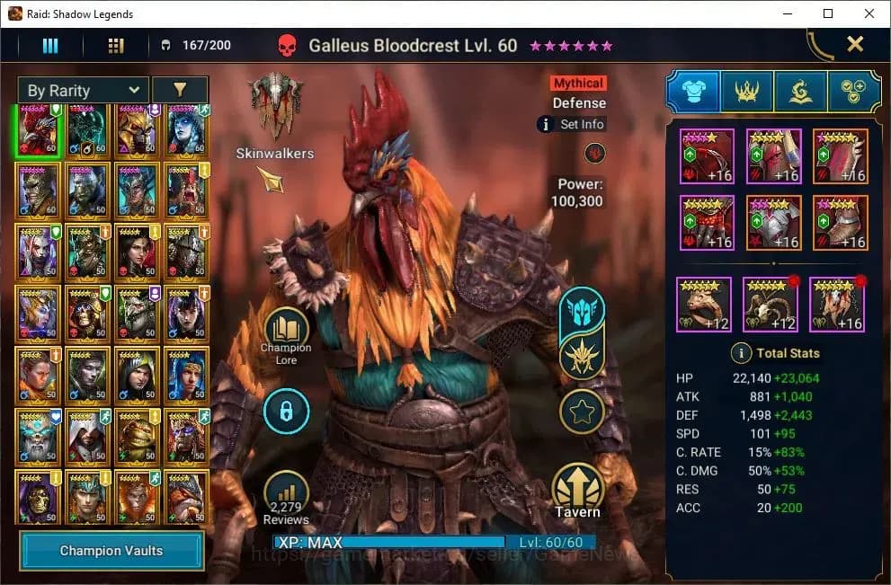 Raid: Shadow Legends Accounts Lv50 890K Power|1 Mythic(Galleus)|29 Legend(Ninja, image 3