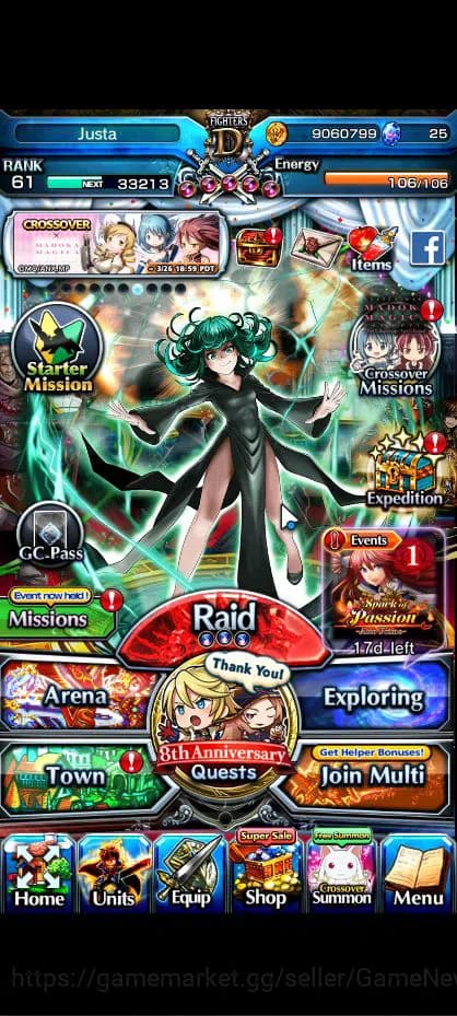 Grand Summoners Accounts Global|Rank 61|9 Ascend|FenTW,ShishioTW,Jay,Chloe, image 1