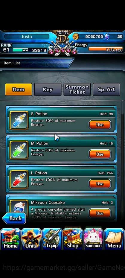 Grand Summoners Accounts Global|Rank 61|9 Ascend|FenTW,ShishioTW,Jay,Chloe, image 2