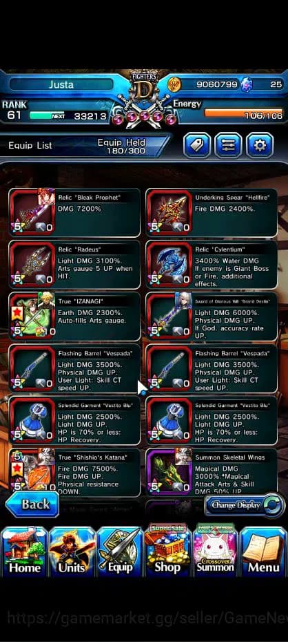 Grand Summoners Accounts Global|Rank 61|9 Ascend|FenTW,ShishioTW,Jay,Chloe, image 6