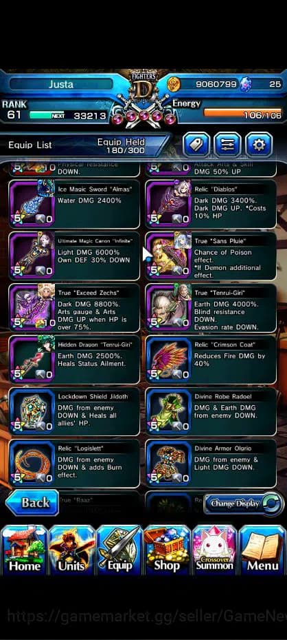 Grand Summoners Accounts Global|Rank 61|9 Ascend|FenTW,ShishioTW,Jay,Chloe, image 7