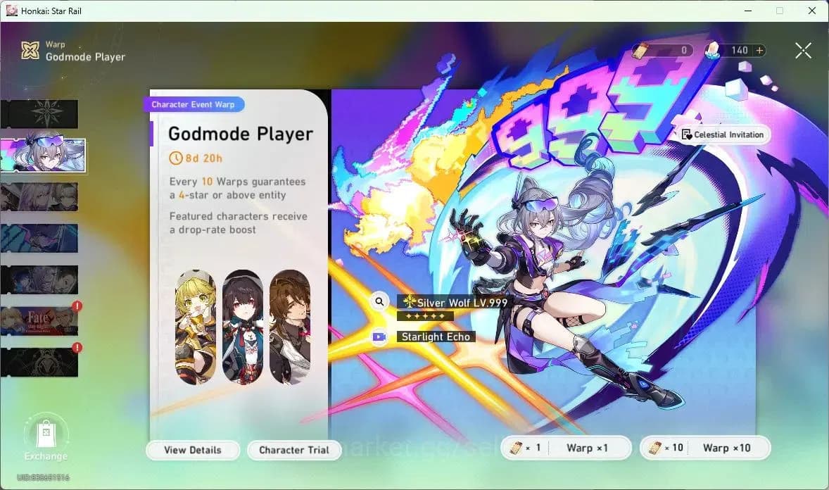 Honkai Star Rail Accounts ASIA | TL 33 | 7 LIMIT | SILVER WOLF | YAO GUANG | image 14
