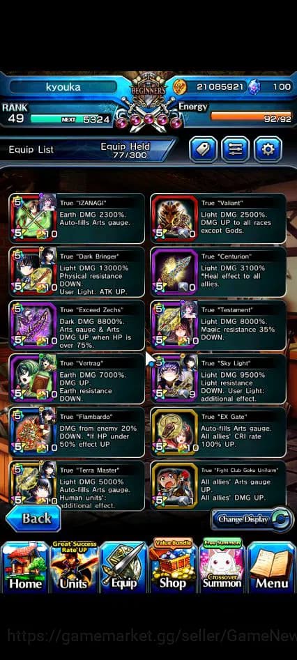 Grand Summoners Accounts Global|Rank 49|1 SP.Art|10 Ascend|Summer Miyu,Pinn image 6