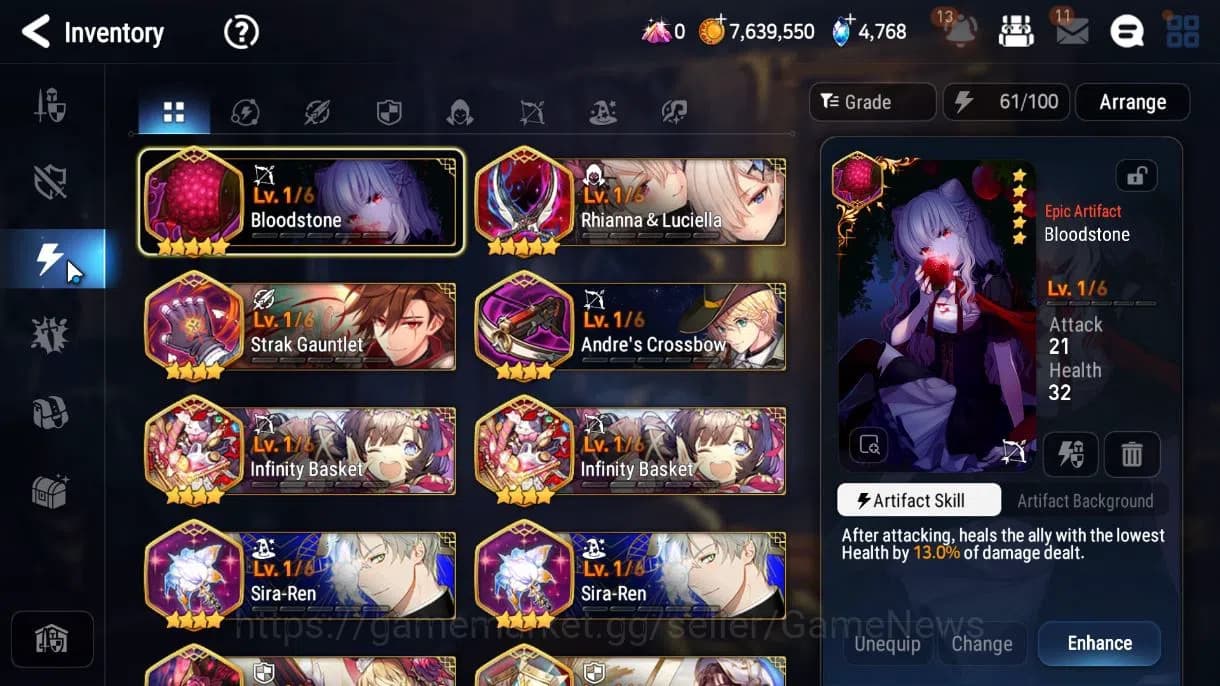 Epic Seven Accounts GLOBAL Unverif|New Era|2 ML(SALOME, NM Luna)+ Jenu image 16