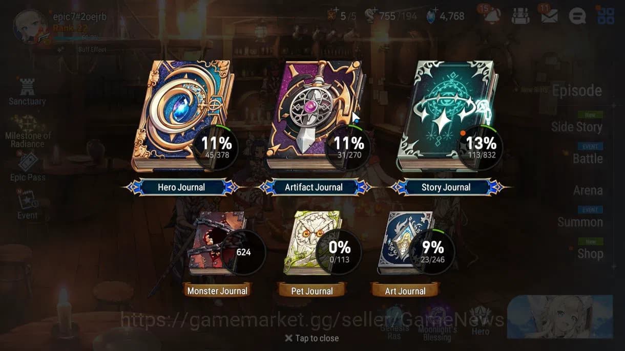 Epic Seven Accounts GLOBAL Unverif|New Era|2 ML(SALOME, NM Luna)+ Jenu image 3