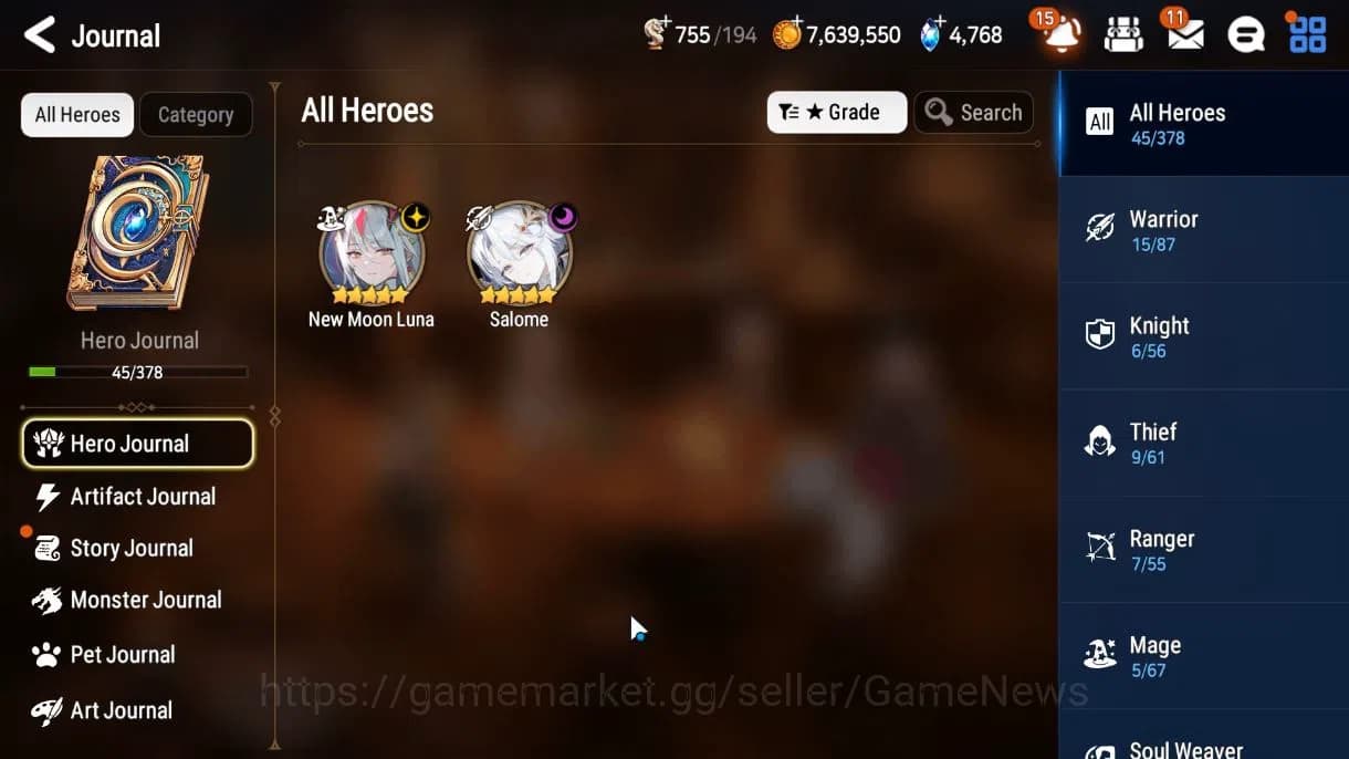 Epic Seven Accounts GLOBAL Unverif|New Era|2 ML(SALOME, NM Luna)+ Jenu image 4
