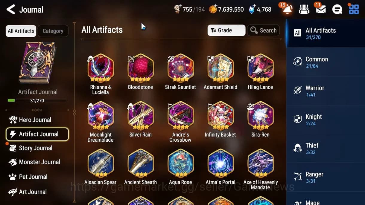 Epic Seven Accounts GLOBAL Unverif|New Era|2 ML(SALOME, NM Luna)+ Jenu image 6