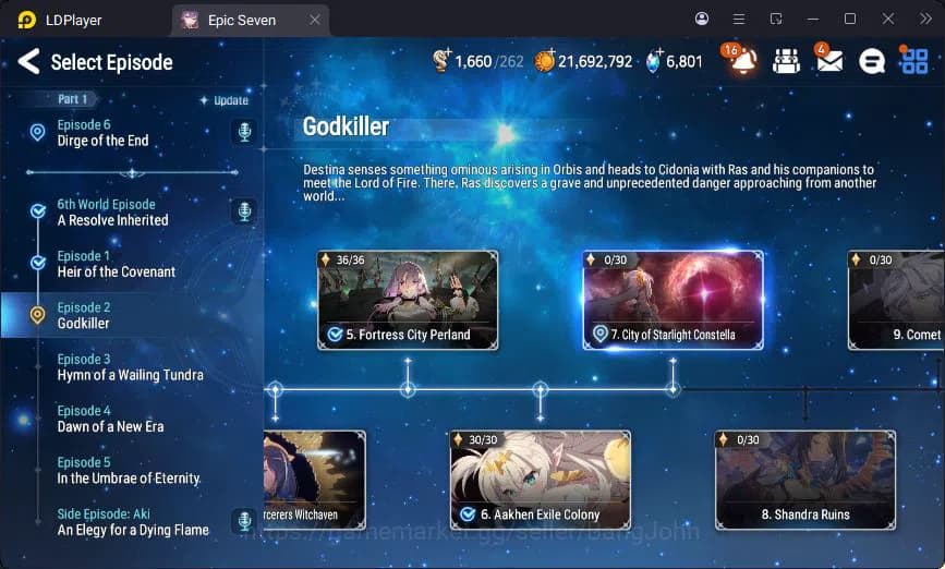 Epic Seven Accounts Global Unverif | 3ML | Vildred | Furious | Landy | image 14