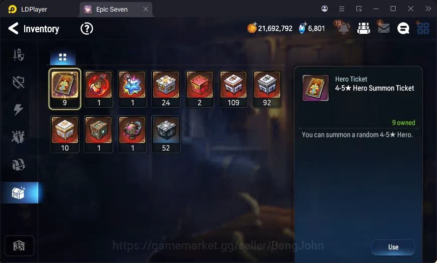 Epic Seven Accounts Global Unverif | 3ML | Vildred | Furious | Landy | image 8