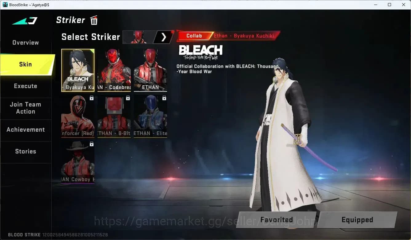 Blood Strike Accounts ASIA | BLEACH Byakuya Striker | EVA MCX Gun | 6 Le image 12