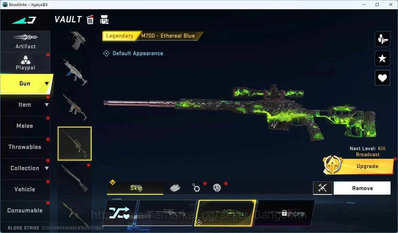 Blood Strike Accounts ASIA | BLEACH Byakuya Striker | EVA MCX Gun | 6 Le image 7