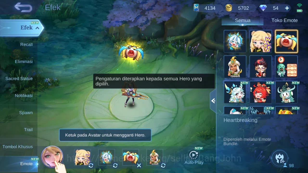Mobile Legends: Bang Bang Accounts Hero 98 Skin 203 | KOF Karina | Sanrio Floryn | An image 14