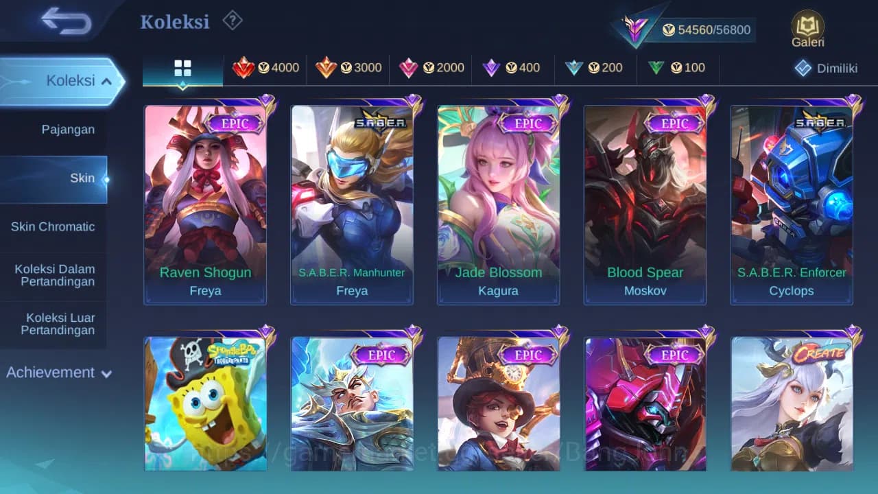 Mobile Legends: Bang Bang Accounts Hero 98 Skin 203 | KOF Karina | Sanrio Floryn | An image 6