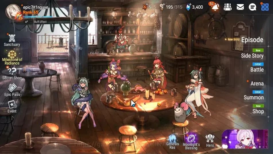 Epic Seven Accounts GLOBAL Unverif|New Era|13 ML(Salome,LOTScales,Etc) image 1