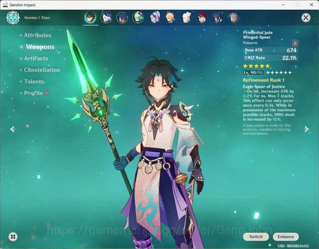 Genshin Impact Accounts ASIA|AR 54| 2 Limited |Xiao+Sign+C2,Furina |Mc Mal image 20