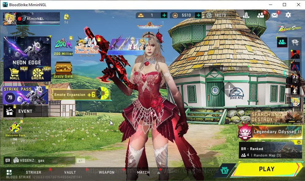 Blood Strike Accounts ASIA|ETERNAL Uzi-Scorpius Lv2|12 ULTRA[NOVA,SPIKE, image 1