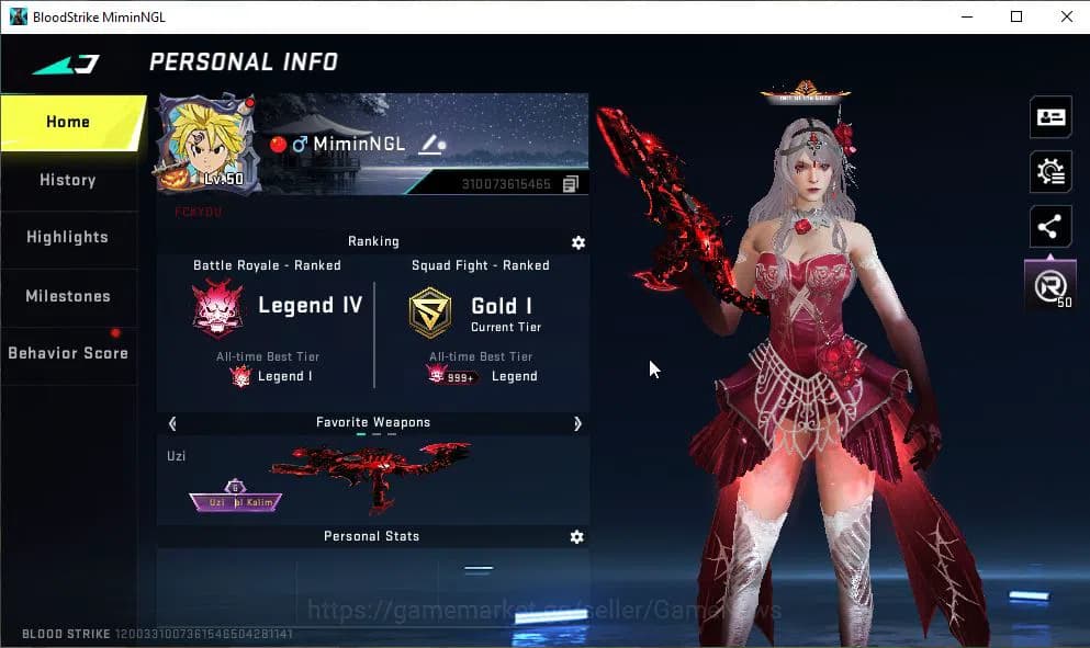 Blood Strike Accounts ASIA|ETERNAL Uzi-Scorpius Lv2|12 ULTRA[NOVA,SPIKE, image 2