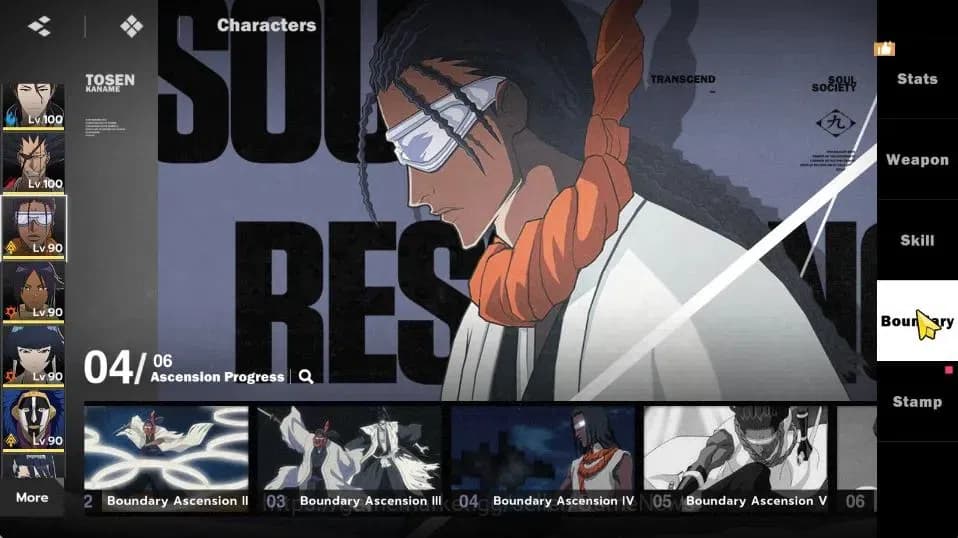 BLEACH: Soul Resonance Accounts NuverseSEA|Lv73|11SSR [(AizenB1,KisukeB2,Szayela,K image 19