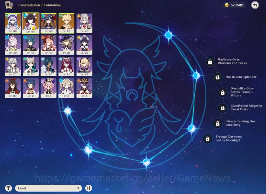 Genshin Impact Accounts ASIA|AR30|1Limited+22(*4Character)|Columbina,Mizuk image 3