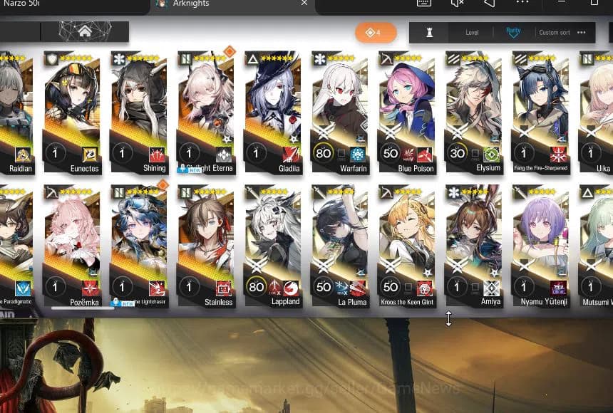 Arknights Accounts Lv 91|189 Op+12 Skin|14 Limited+Collab AVE| Wisade image 6