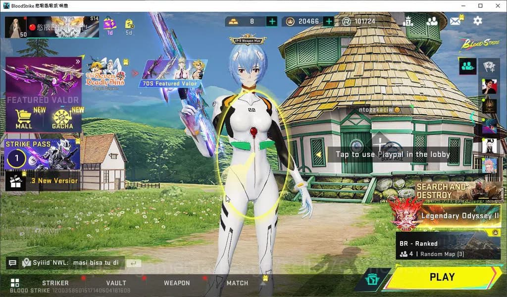 Blood Strike Accounts ASIA|ETERNAL ZERO+Collab 7DS AK47-Rhitta,AOT[MIKAS image 1