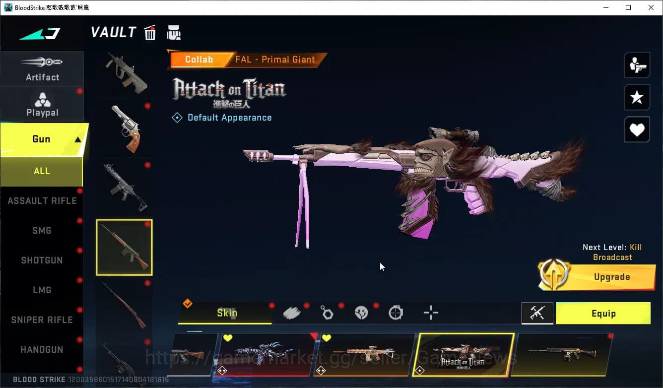 Blood Strike Accounts ASIA|ETERNAL ZERO+Collab 7DS AK47-Rhitta,AOT[MIKAS image 15
