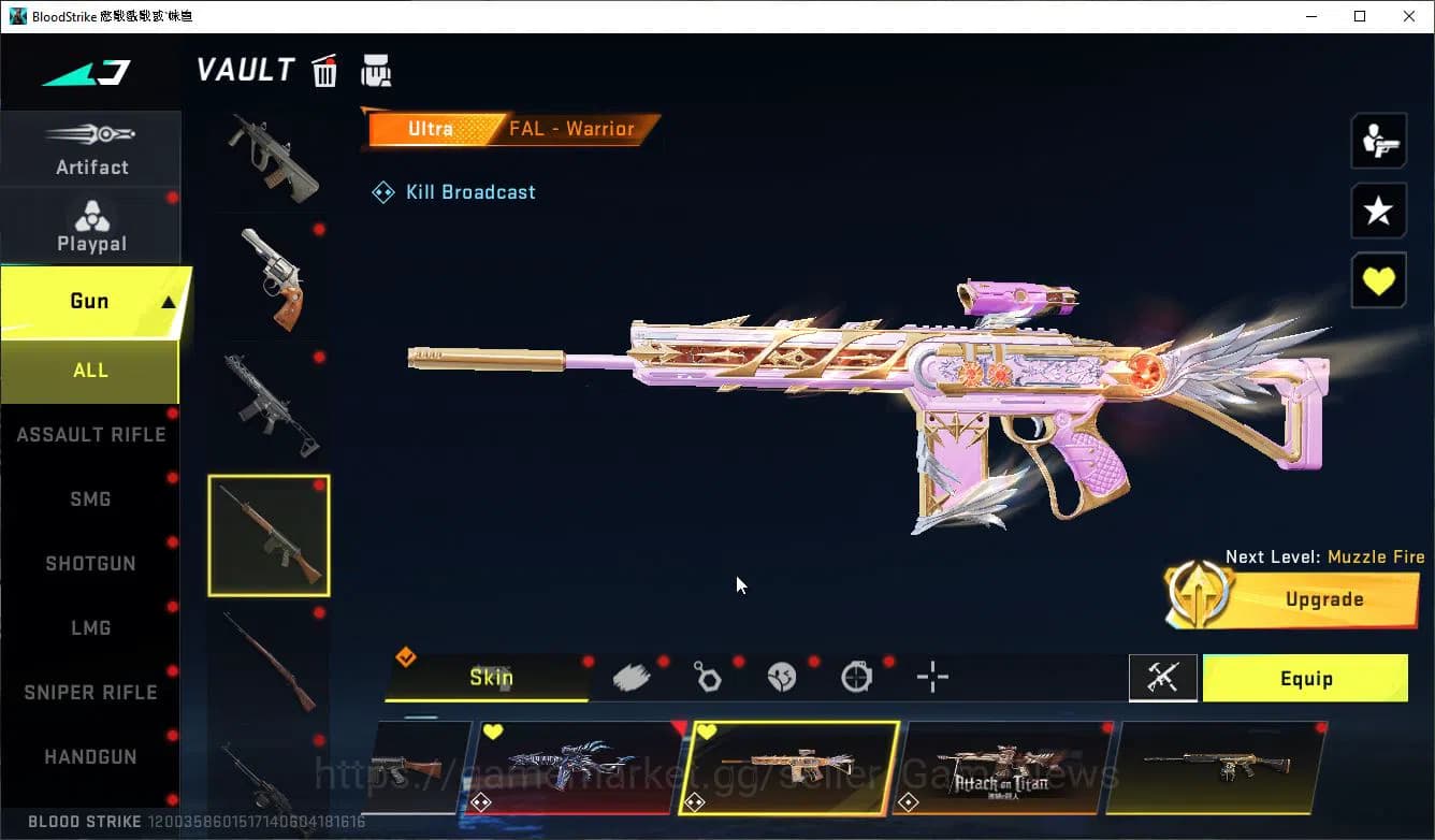 Blood Strike Accounts ASIA|ETERNAL ZERO+Collab 7DS AK47-Rhitta,AOT[MIKAS image 16