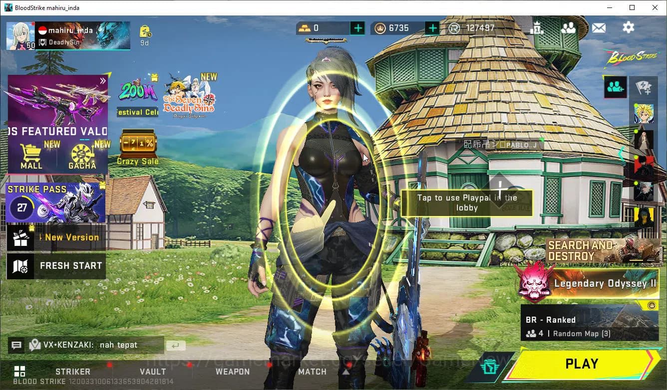 Blood Strike Accounts ASIA|Collab 7DS(Karl98,QBZ95),BLEACH Byakuya,EVA[K image 1