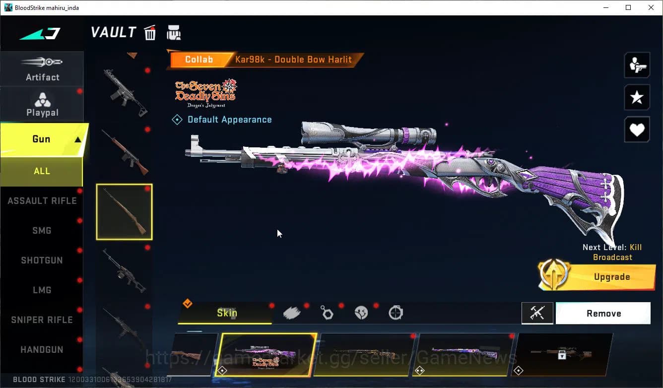 Blood Strike Accounts ASIA|Collab 7DS(Karl98,QBZ95),BLEACH Byakuya,EVA[K image 14