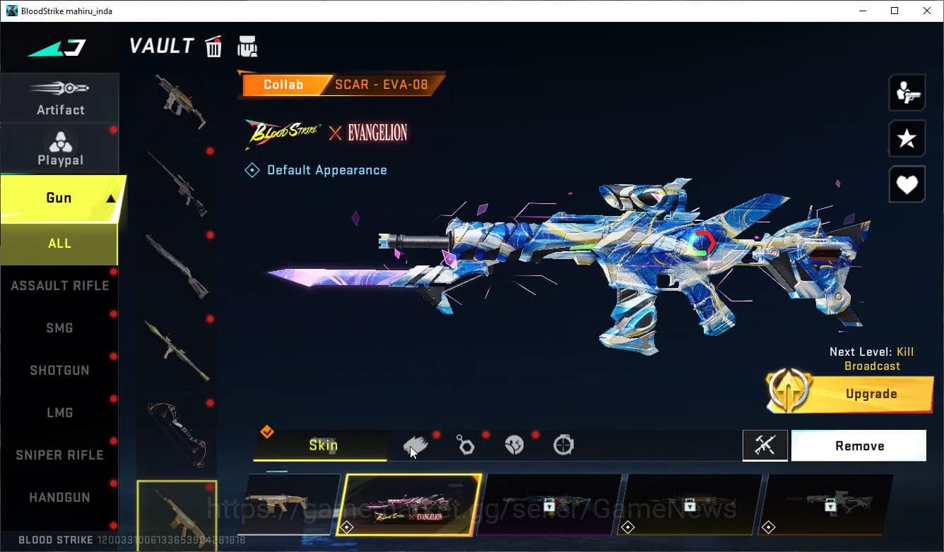 Blood Strike Accounts ASIA|Collab 7DS(Karl98,QBZ95),BLEACH Byakuya,EVA[K image 20